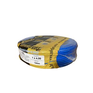 Cabo Flex Cobrefort 4,00MM 450/750V Azul 100M