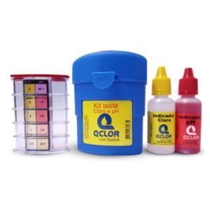 Kit Teste de Piscina para pH e Cloro - Q-Clor