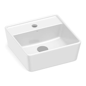 Cuba de Apoio Quadrada com Mesa Optica CQ35 Branca 35X35CM - A327B11000 - Roca