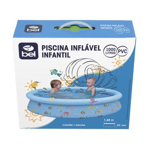 Piscina Inflável Infantil Redonda Estampa Divertida 1000L  168X51CM - Belfix