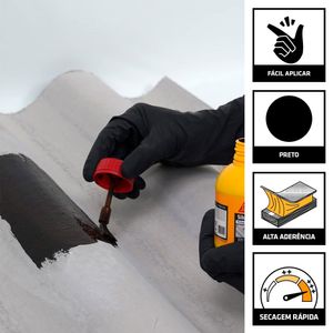 Primer para Manta Asfáltica Preto 1L - Sika