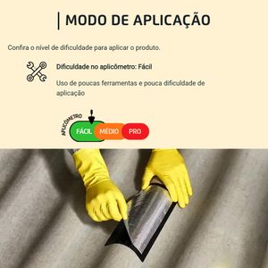 Fita Asfáltica Multiúso Aluminizada Autoadesiva 15CMX10M - Vedacit