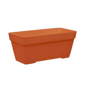 Vaso para Plantas Retangular em Polietileno Floreira Sampa Terracota 40X17CM - I.FSAM.040.017.12 - Vasart