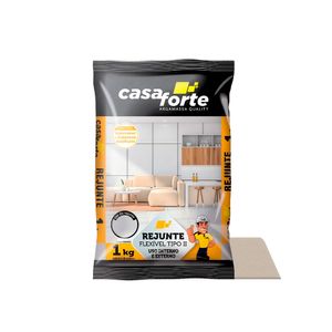 Rejunte Flexível Tipo II para Cerâmicas e Porcelanatos Corda 1KG - Casa Forte