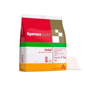Rejunte Flexível Tipo II para Cerâmicas e Porcelanatos Total Ligamax Gold Branco 1KG - Eliane