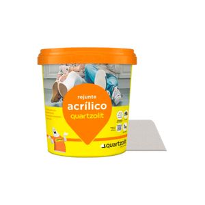Rejunte Acrílico para Cerâmicas e Porcelanatos Cinza Platina 1KG - 0286.00020.0006CX - Quartzolit
