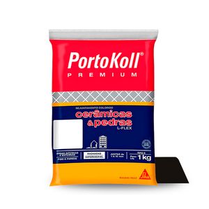 Rejunte Flexível para Cerâmicas e Pedras Premium Preto 1KG - Portokoll