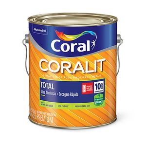 Esmalte Total Fosco Preto 3,6L Coralit Coral
