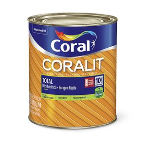 Esmalte Total Fosco Preto 900ml Coralit Coral