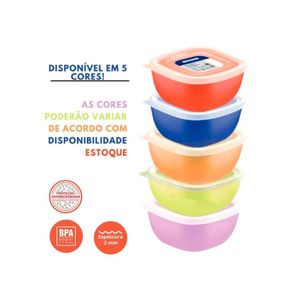 Pote Em Plástico Com Tampa Mixcolor 300Ml - Tramontina