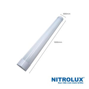 Luminária de Sobrepor Ultra Slim 36W 120CM Luz Branca 6500K Bivolt - Nitrolux