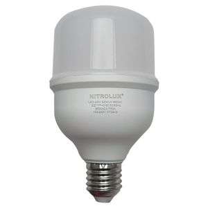 Lâmpada LED Bulbo E27 Alta potência 40W T80 Luz Branca 6500K Bivolt - Nitrolux