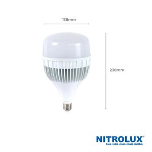 Lâmpada LED de Alta potência Bulbo E27 100W 6500K Bivolt - Nitrolux