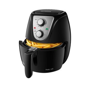 Fritadeira Mondial Eletrica 3,6 Litros AF-36-BI 1500W Preto e Inox 220V