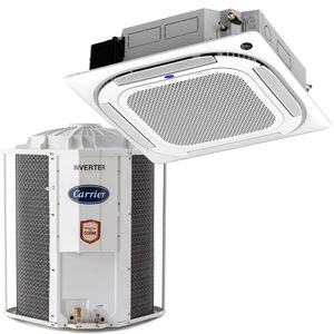 Ar Condicionado Cassete Inverter 36.000BTU/h 4 Vias Frio R-32 220V Carrier