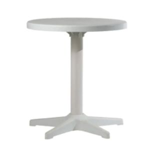 Mesa em PVC Redonda Sol Branca - Plastex