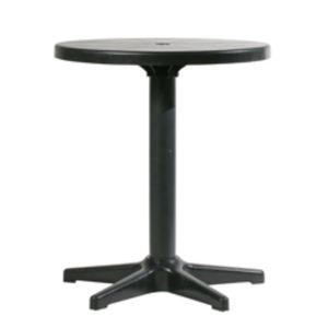 Mesa em PVC Redonda Sol Preta - Plastex