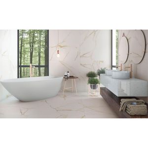 Porcelanato Calacata Gold Acetinado 100X100 Tipo A 2,00M2 Elizabeth