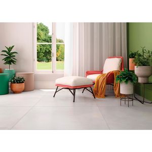 Porcelanato Alvorada Off White Acetinado 100X100 Tipo A 2,00M2  Elizabeth