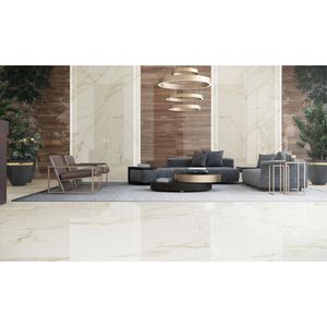 Porcelanato Calacata Gold Polido 100X100 Tipo A 2,00M2 Elizabeth