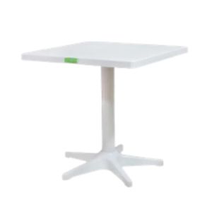 Mesa em PVC Quadrada Pipa Branca - Plastex