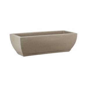 Floreira Amsterda Grafiato 48X16 Bege Stone Effect Floridis
