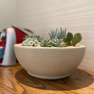 Bacia Amsterda Grafiato 30X13 Bege Stone Effect Floridis