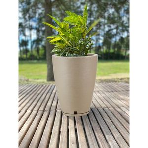 Vaso Amsterda Grafiato 29X44 Bege Stone Effect Floridis
