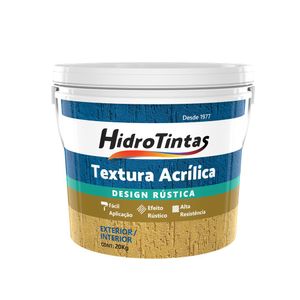Textura Acrílica Externa Design Rústica Branco Neve 20Kg Hidrotintas