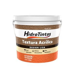 Textura Acrílica Externa Design Lisa Branco Neve 20Kg Hidrotintas