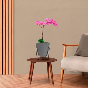 Vaso Tryas Cachepot 17 X 18 Cimento Floridis