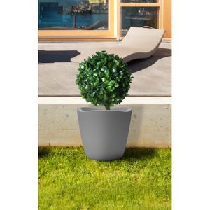Vaso Tryas Jardim 26X30 Cimento Floridis