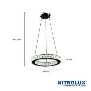 Lustre 25W LTP022 Smd 3 Em 1 - 5746 - Nitrolux