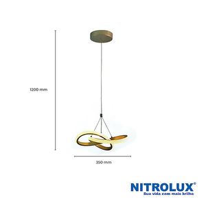 Pendente LP023D Smd 25W 3 Em 1 - 5747 - Nitrolux