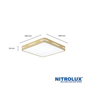 Luminária LED SPQ-001D 30W 3 Em 1 - 5832 - Nitrolux