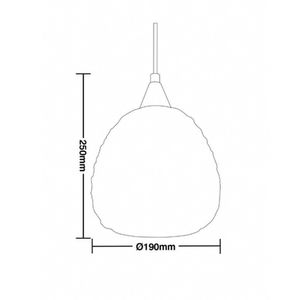 Pendente Gothics 1XE14 Claro Bivolt - Taschibra