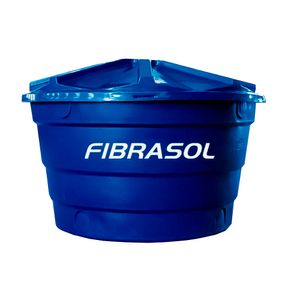 Caixa D´água em Polietileno com Tampa Azul 500L - Fibrasol