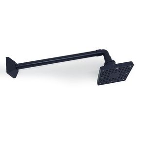 Ducha Quadrada Articulada 4 Polegadas All Black  Lumar