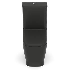 Kit Bacia Caixa Com Kit De Instalação Completo Matte Black Roca