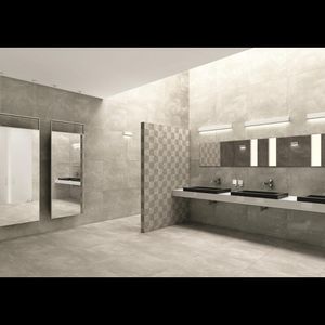 Porcelanato Cimento Acetinado Retificado Chicago Grigio Tipo A 80X80CM - CO0246D1 - Biancogres