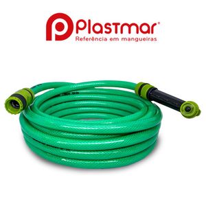 Mangueira Jardim Ultra Plus Siliconada 15m Verde Plastmar