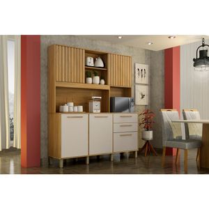 Armario Diamante 1.66x1.05x26 Cinamomo/Off-White  Valdemoveis