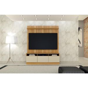 Home Theater Monaco 1.61x43x26 Cinamomo/Off-White Valdemoveis