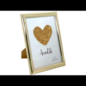 Porta-Retrato com Vidro 12 x 18 cm Dourado Métallique Hasiera