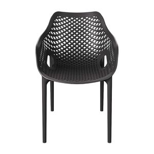 Poltrona Colmeia Preta 80X54X62CM - Forte plástico