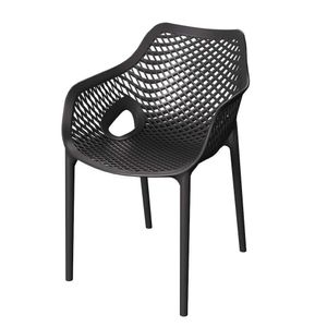 Poltrona Colmeia Preta 80X54X62CM - Forte plástico