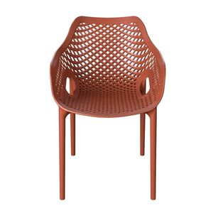 Poltrona Colmeia Terracota 80X54X62CM - Forte plástico