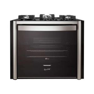 Fogão de Embutir Fischer 5 Bocas Gran Cheff com Tripla Chama a Gás Função Grill 220V Inox