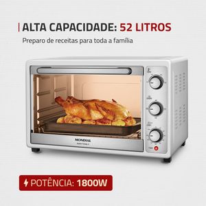 Forno Elétrica 52L Grand Family II Branco/Inox 1800W 220V FR-52-W Mondial