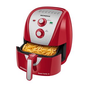 Fritadeira Air Fryer 6L Vermelho/Inox 1900W 220V AFN-60-RI Mondial